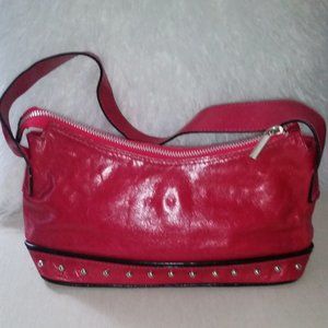 Alexander Valentino pink Italian leather studded bag NWOT
